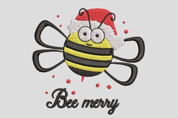 Bee Merry Christmas Embroidery File Review
