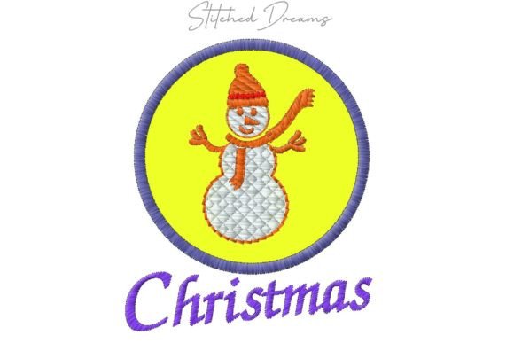 Christmas Applique Embroidery Design for Holiday Branding