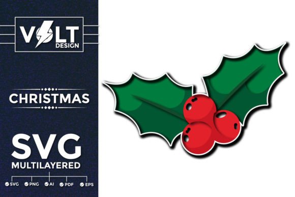 Christmas Leaf 3D Svg Multilayered for Festive Crafts