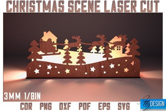 Christmas Scene Laser Cut SVG Review