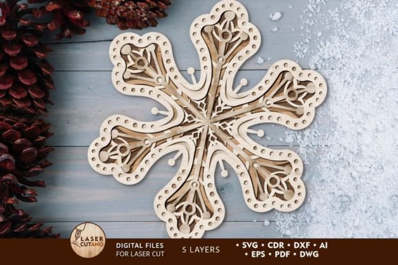 Christmas Snowflakes Multilayer File Review