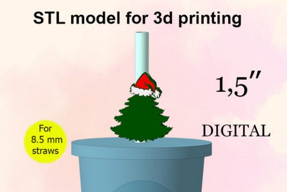 Christmas Tree Hat Straw Topper STL: Kitchen Amp Design Review