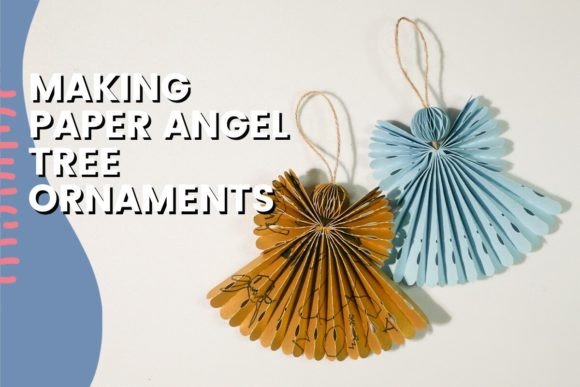 Making Paper Angel Tree Ornaments for Paper Crafting