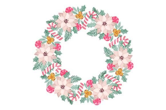 Pink Candy Canes Christmas Wreath for Festive Branding