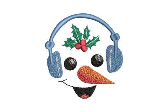 Snowman Face with Headphones: A Music Branding Asset Review